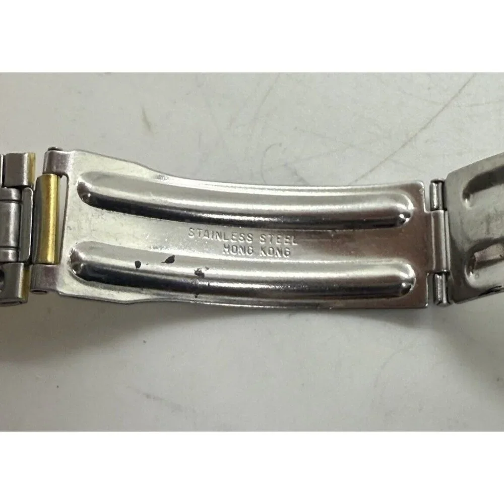 Seiko SQ Presidential Watch Men's Gold Tone Face Bracelet Day Date 5H23-8020 - Picture 9 of 9